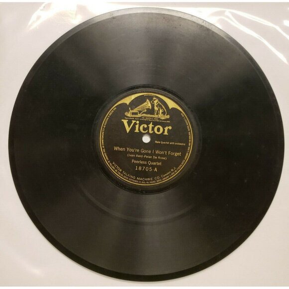 78RPM Peerless Quartet-When You're Gone..Charles Harrison-There's a vacant(R204) - Picture 2 of 4